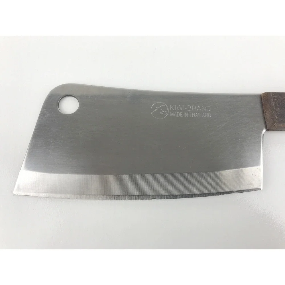 Kiwi‎ Brand Mini Cleaver Knife Chopper Thai Made Stainless Steel Wood Handle